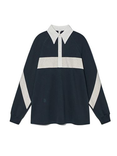 Rugby Polo Shirt Navy - Kijun - Modalova