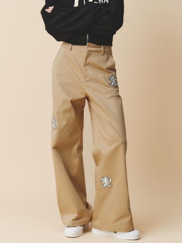 S2 Bear Chino Pants Beige - Kijun - Modalova