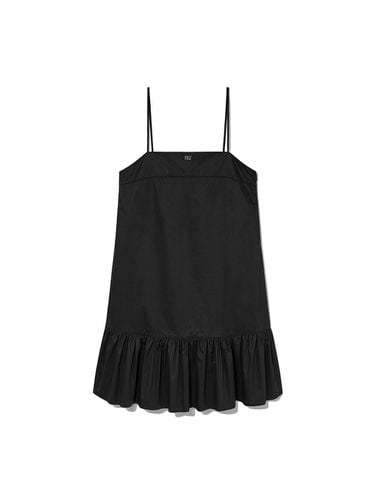 Shirring Puff Mini Dress Black - Kijun - Modalova