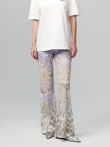 Print Flared Pants Print Blue - Kijun - Modalova