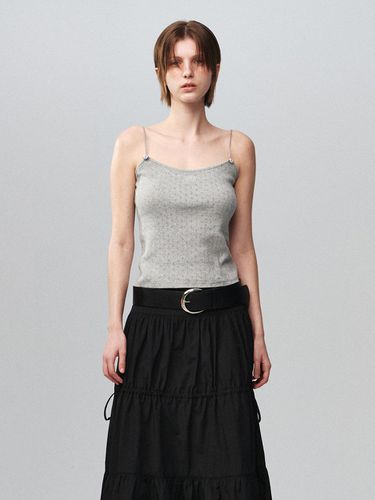 Corsage Tank Top Grey - Kijun - Modalova