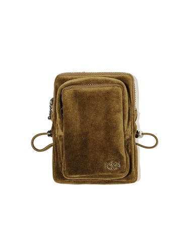 Velour Mini Bag Brown - Kijun - Modalova