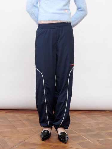 Logo Woven Jogger Pants Navy - Kijun - Modalova