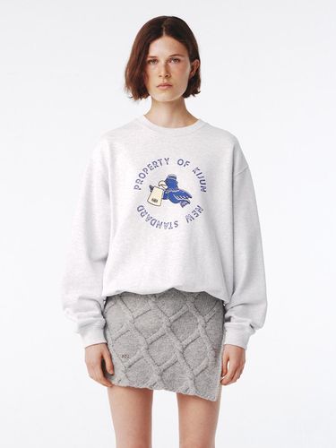 Eagle Sweatshirt UNISEX Melange White - Kijun - Modalova