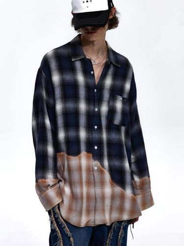 RIVET DYED CHECK SHIRT - NAVY - RSSC - Modalova