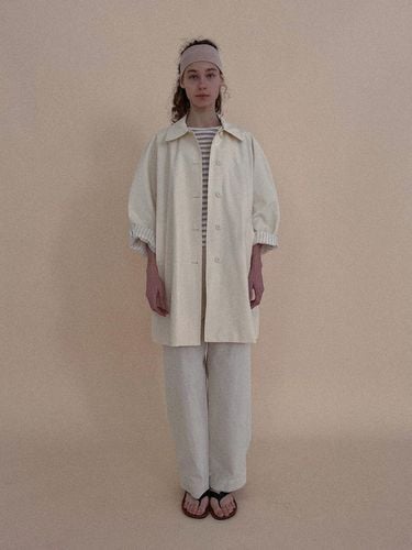 SALT Label] SINGLE TRENCH COAT_LIGHT BEIGE - Studio Salt - Modalova