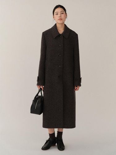 FW24 Wool Coat Moss - Gray - KINDERSALMON - Modalova