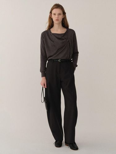 FW24 Nicole Trouser Dark - Navy - KINDERSALMON - Modalova