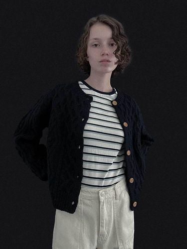 SALT Label] CRAPE KNIT CARDIGAN_ - Studio Salt - Modalova