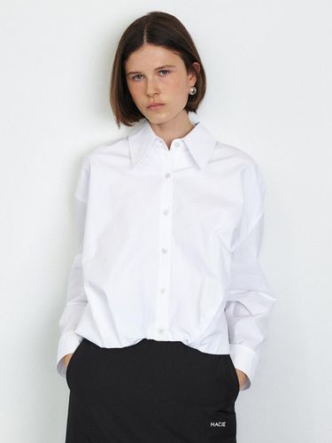 VOLUMINOUS HEM LINE SHIRTS [WHITE] [TAUPE] - HACIE - Modalova