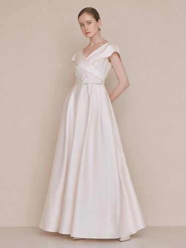 LAUREN V neck A line maxi dress - BAU by Bride And You_BRIDAL - Modalova