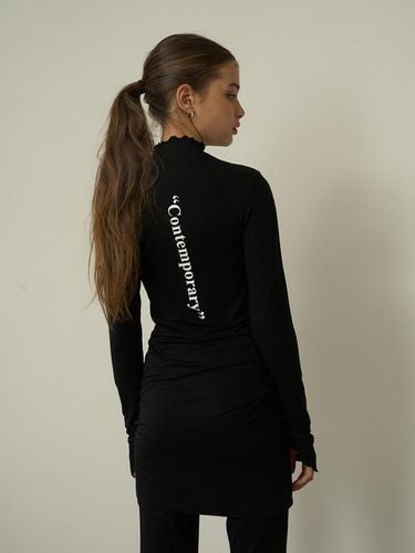 Soft High Neck T Shirts / Black - oursaalty - Modalova