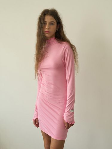 Soft High-Neck Slim-Fit T-Shirt [Pink] - oursaalty - Modalova