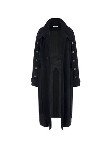 Midnight Hyphen Trench Coat - odlyworkshop - Modalova