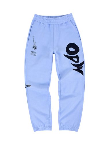 ODW x Mara Heuer Cow Doodle Jogger Pants - odlyworkshop - Modalova