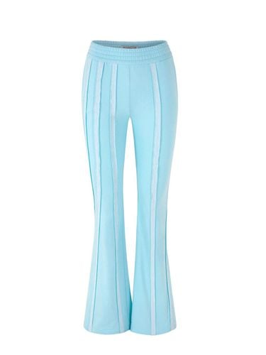 Rejuvenated Blue Flared Trousers - odlyworkshop - Modalova