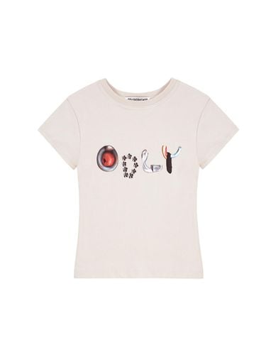 Beige Baby Tee - odlyworkshop - Modalova