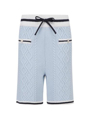 Cable Shorts_D5PAW23003BUL - LE CASHMERE - Modalova