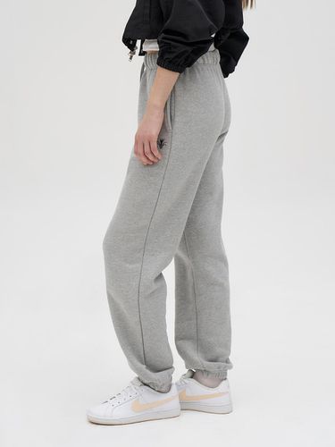 Flower Basic jogger pants Grey - LAPRESMIDI - Modalova