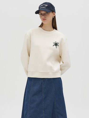 Flower Fleece Sweatshirt - LAPRESMIDI - Modalova