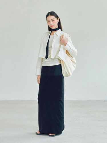 Backline Zipper Maxi Skirt [Black] - NOT ONLY FOR TODAY - Modalova