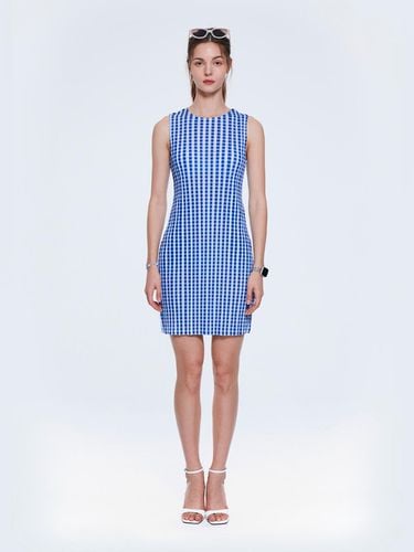 Gingham checkered sleeveless dress_AI04WNPOP05 - yoyoyoy - Modalova