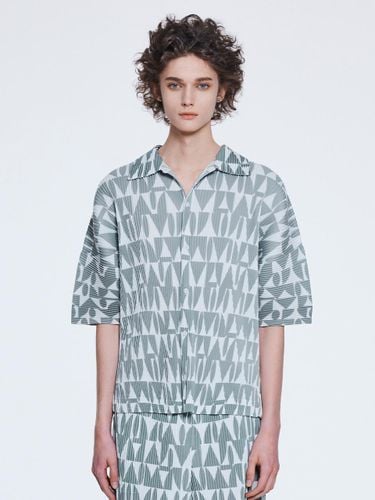 Jersey Geometric Print Shirt_AI06MNPSH05 - yoyoyoy - Modalova