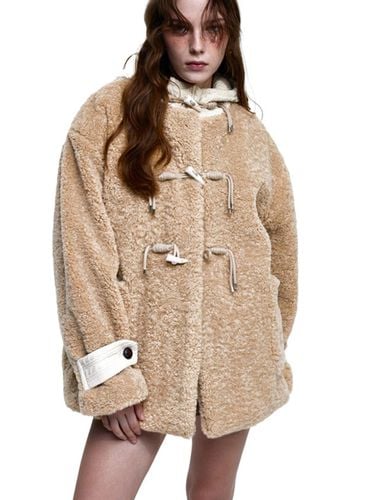 FUR & KNIT DUFFLE COAT - BEIGE - RSSC - Modalova