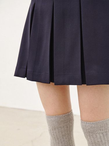 Pia Mini - pleated Skirts (Navy) - nyhavn - Modalova