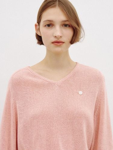 Sophie V neck Knit (Pink) - nyhavn - Modalova