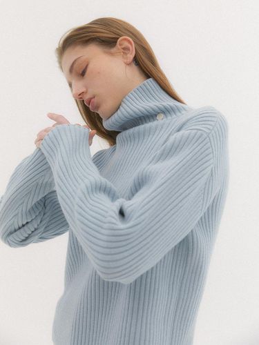 Serge Turtleneck Kint (Sky Blue) - nyhavn - Modalova