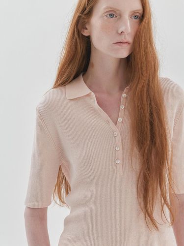 Tess Polo knit (Baby Pink) - nyhavn - Modalova