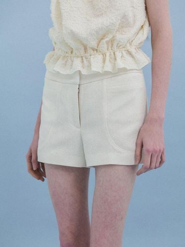 Belier Tweed Shorts (Ivory) - nyhavn - Modalova