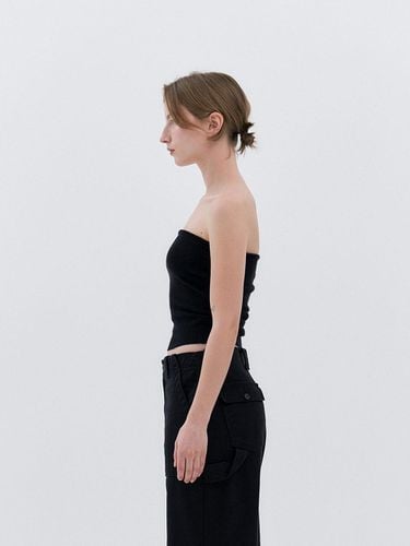 Pauline Tube Top Knit (Black) - nyhavn - Modalova