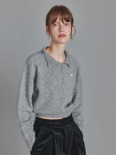 Helena Collared Sweater (Grey) - nyhavn - Modalova