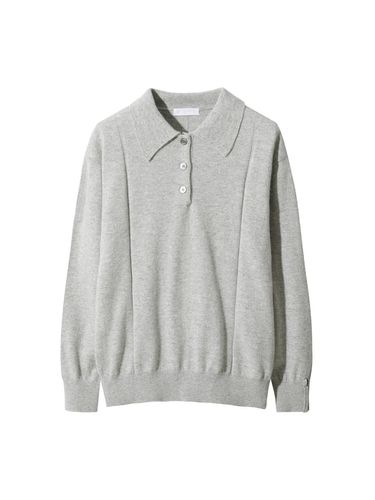 Basic Polo Sweater_D5WAW24102GYL - LE CASHMERE - Modalova