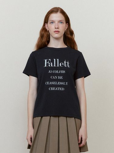 Typography short-sleeved t-shirt - FALLETT - Modalova