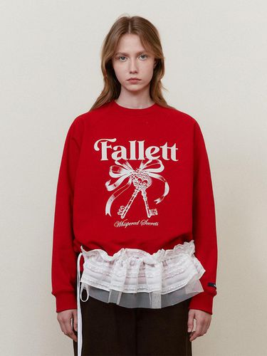 Story logo sweatshirt red - FALLETT - Modalova