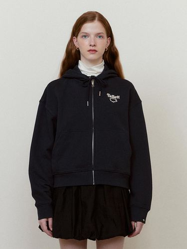 Story Logo Symbol Hood Zip-Up Navy - FALLETT - Modalova