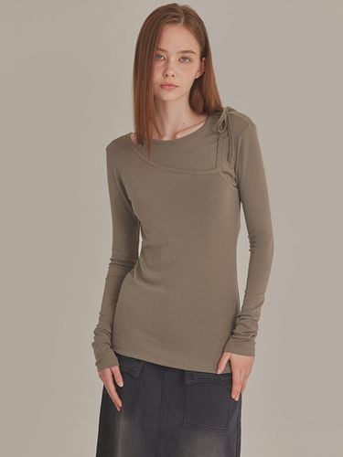 Tie Shoulder Layered Long Sleeve Top (T426TP107) - TOPGIRL - Modalova