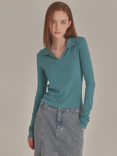 Softie Long Sleeve V-neck Slim Fit Top (T426TP115) - TOPGIRL - Modalova