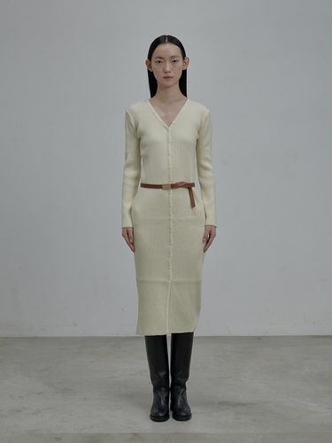 Leone knit dress - Cream - MAUSOLEUM - Modalova