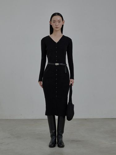 Leone knit dress - Black - MAUSOLEUM - Modalova