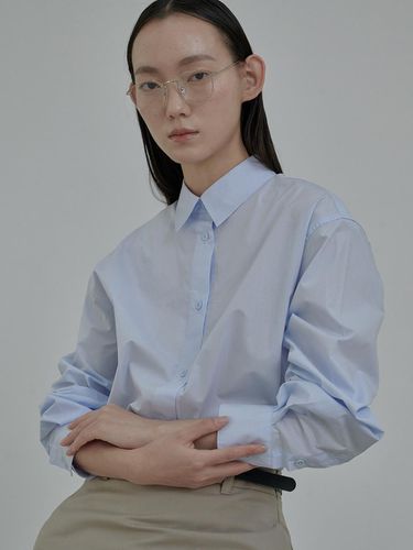 Ray wide shirt - Sky blue - MAUSOLEUM - Modalova