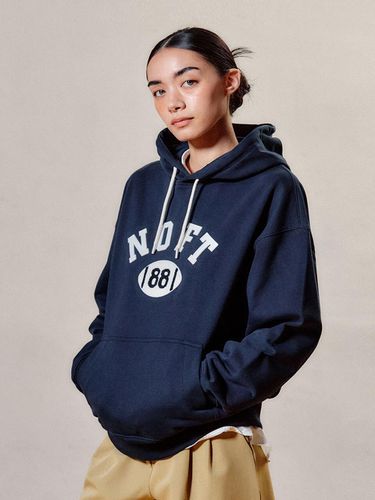 NOFT Patchwork Hoodie [Navy] - NOT ONLY FOR TODAY - Modalova