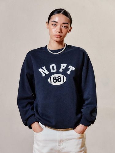 NOFT Patchwork sweatshirt [Navy] - NOT ONLY FOR TODAY - Modalova