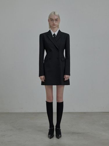 Jenn suit jacket dress - Black - MAUSOLEUM - Modalova