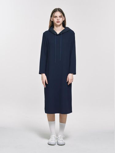 Woven Contrast Pleats Hooded dress_AI02WNPOP08 - yoyoyoy - Modalova