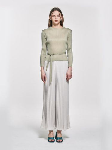 Neck pleats wide pleated BANDING pants_AI02WNPSL04 - yoyoyoy - Modalova