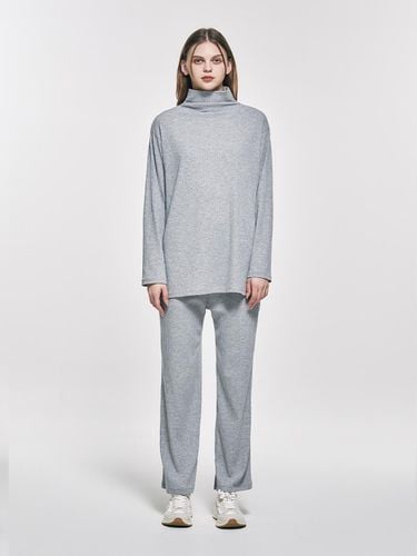 Wide BANDING ribbed pants_AI02WQWSL01 - yoyoyoy - Modalova